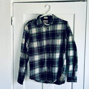 J Crew Plaid Flannel Shirt - Mens Small